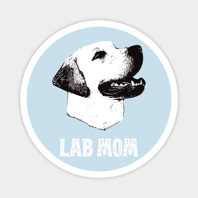 Golden Lab Mom Golden Labrador Design Magnet by DoggyStyles